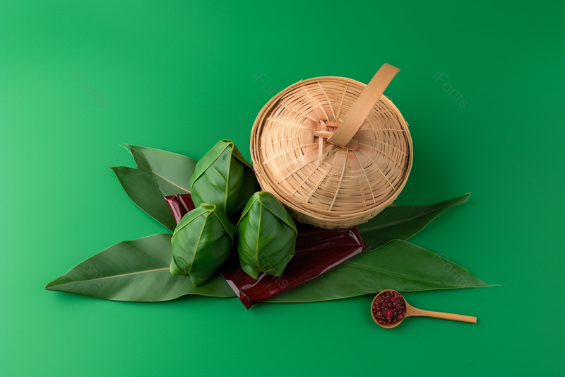 端午节粽子粽叶道具实拍摄影图,高清,摄影图,摄影图片,图片大全,摄影图免费下载